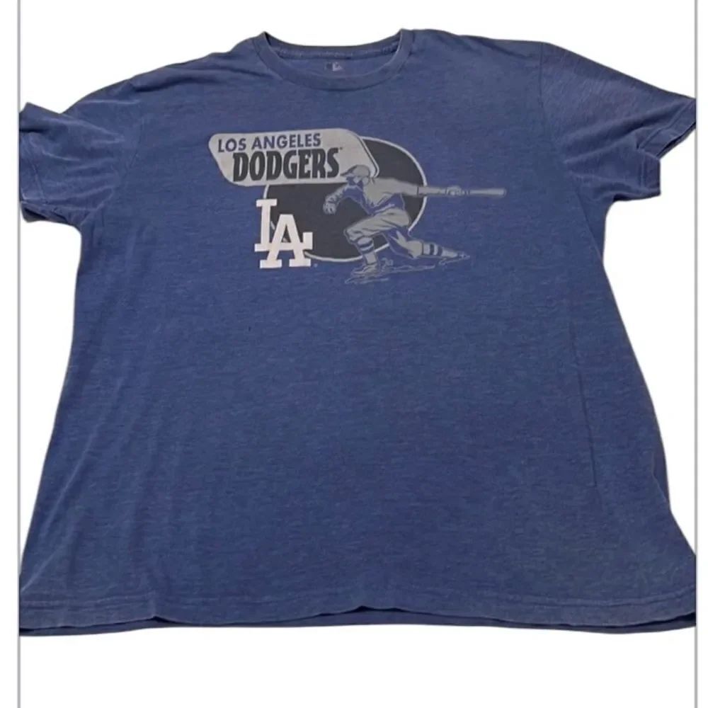 Los Angeles Dodgers mens size XL short sleeve blue T-shirt GUC